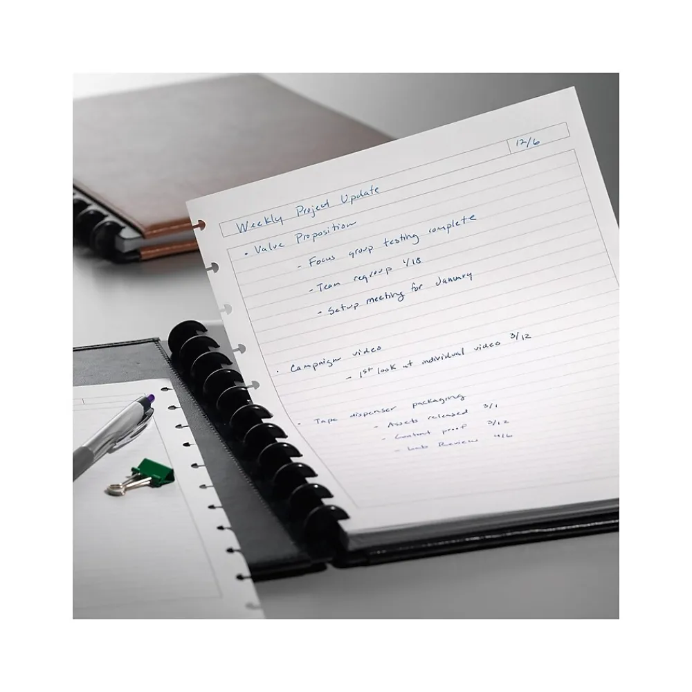 Filler Paper|Staples Premium Arc Notebook System Refill Paper, 8.5" x 11", 50 Sheets, Narrow Ruled, White (19992)