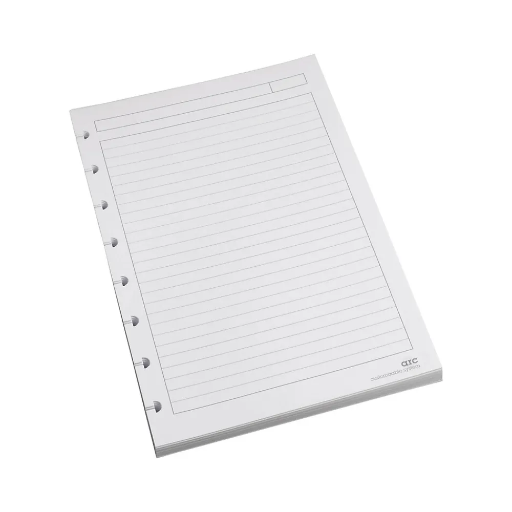 Filler Paper|Staples Premium Arc Notebook System Refill Paper, 5.5" x 8.5", 50 Sheets, Narrow Ruled, Cream (19993)
