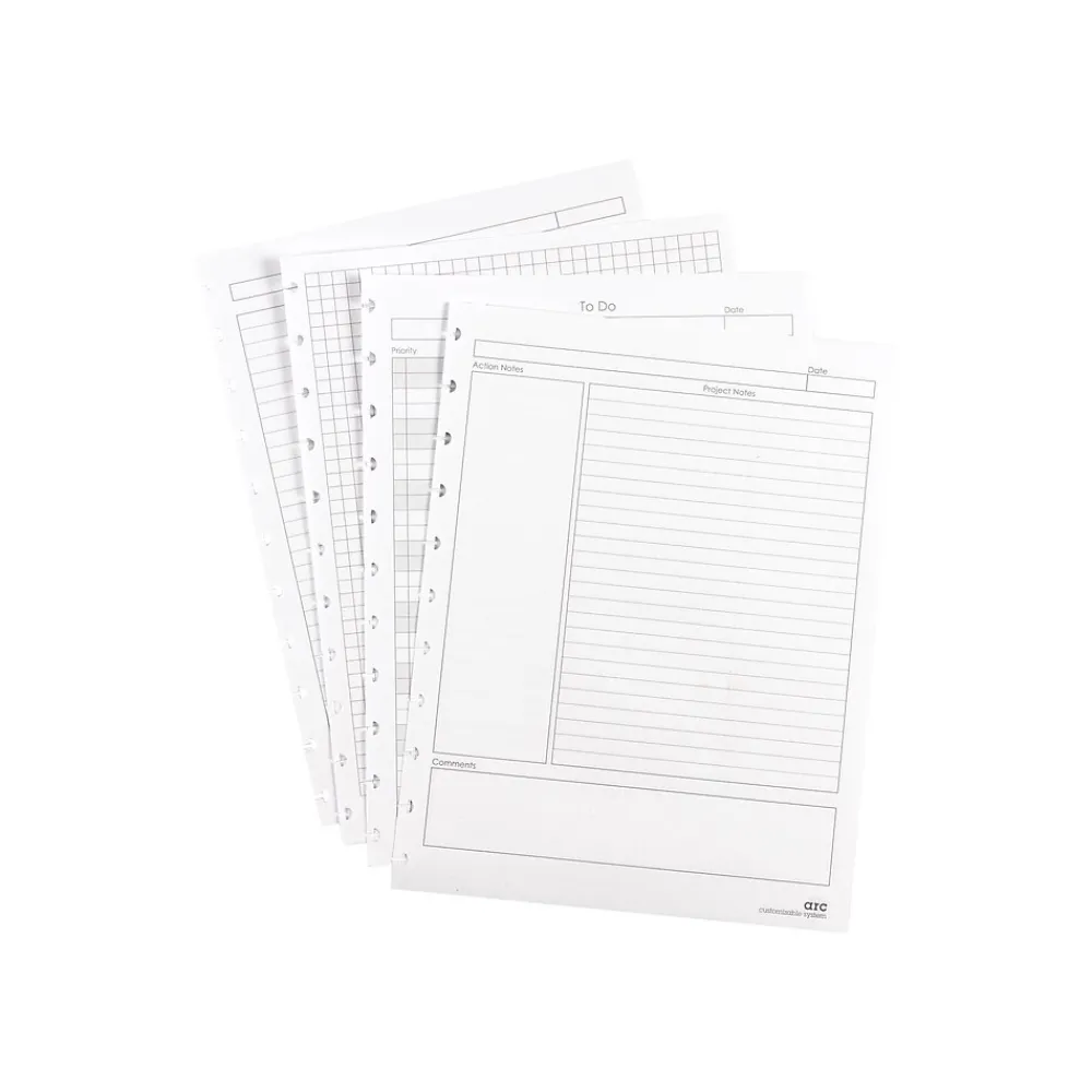 Filler Paper|Staples Premium Arc Notebook System Refill Paper, 8.5" x 11", 50 Sheets, College Ruled, White (20021)