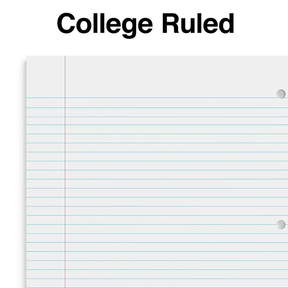 Subject Notebooks|Staples Premium Poly 5-Subject Notebook, 8.5" x 11", College Ruled, 200 Sheets, (ST58317) Black