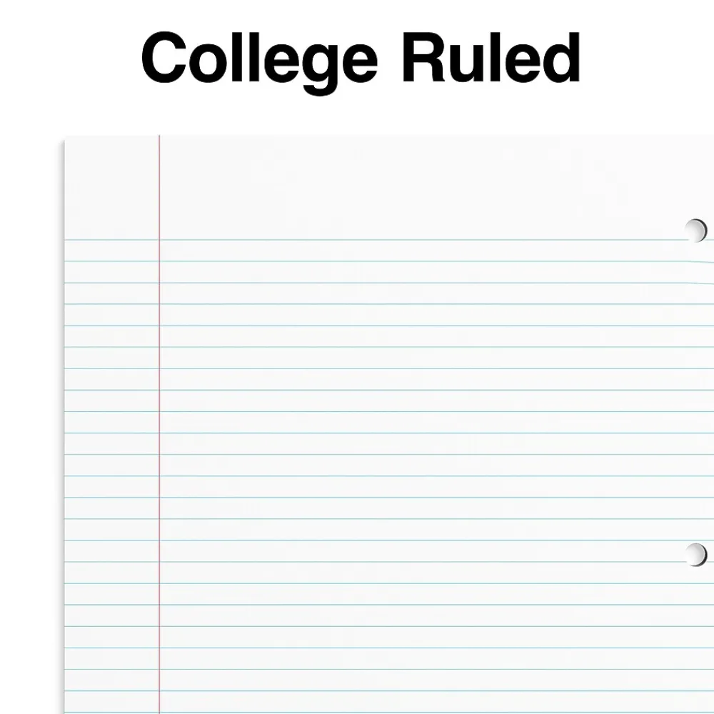 Subject Notebooks|Staples Premium Poly 1-Subject Notebook, 8.5" x 11", College Ruled, 100 Sheets, (ST51448D) Pink
