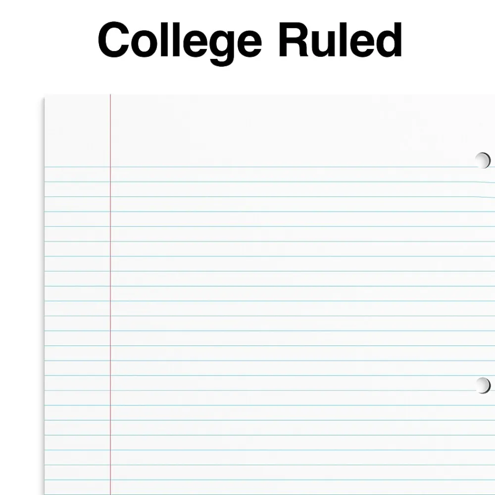 Subject Notebooks|Staples Premium Poly 1-Subject Notebook, 8.5" x 11", College Ruled, 100 Sheets, (TR20951) Blue