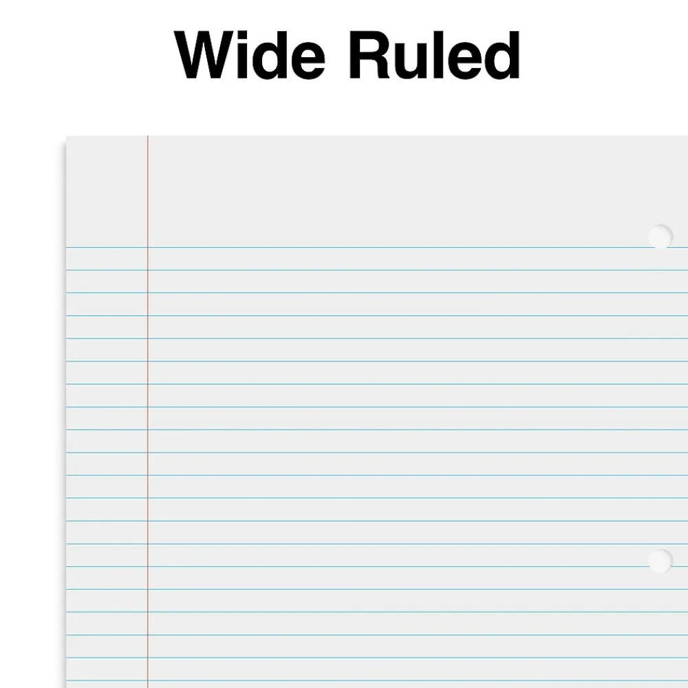 Subject Notebooks|Staples Premium Poly 1-Subject Notebook, 8" x 10.5", Wide Ruled, 100 Sheets, (TR20956) Black