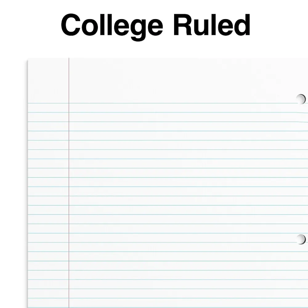 Subject Notebooks|Staples Premium 1-Subject Notebook, 8.5" x 11", College Ruled, 100 Sheets, Purple, 12 Notebooks/Carton (TR20954CT)