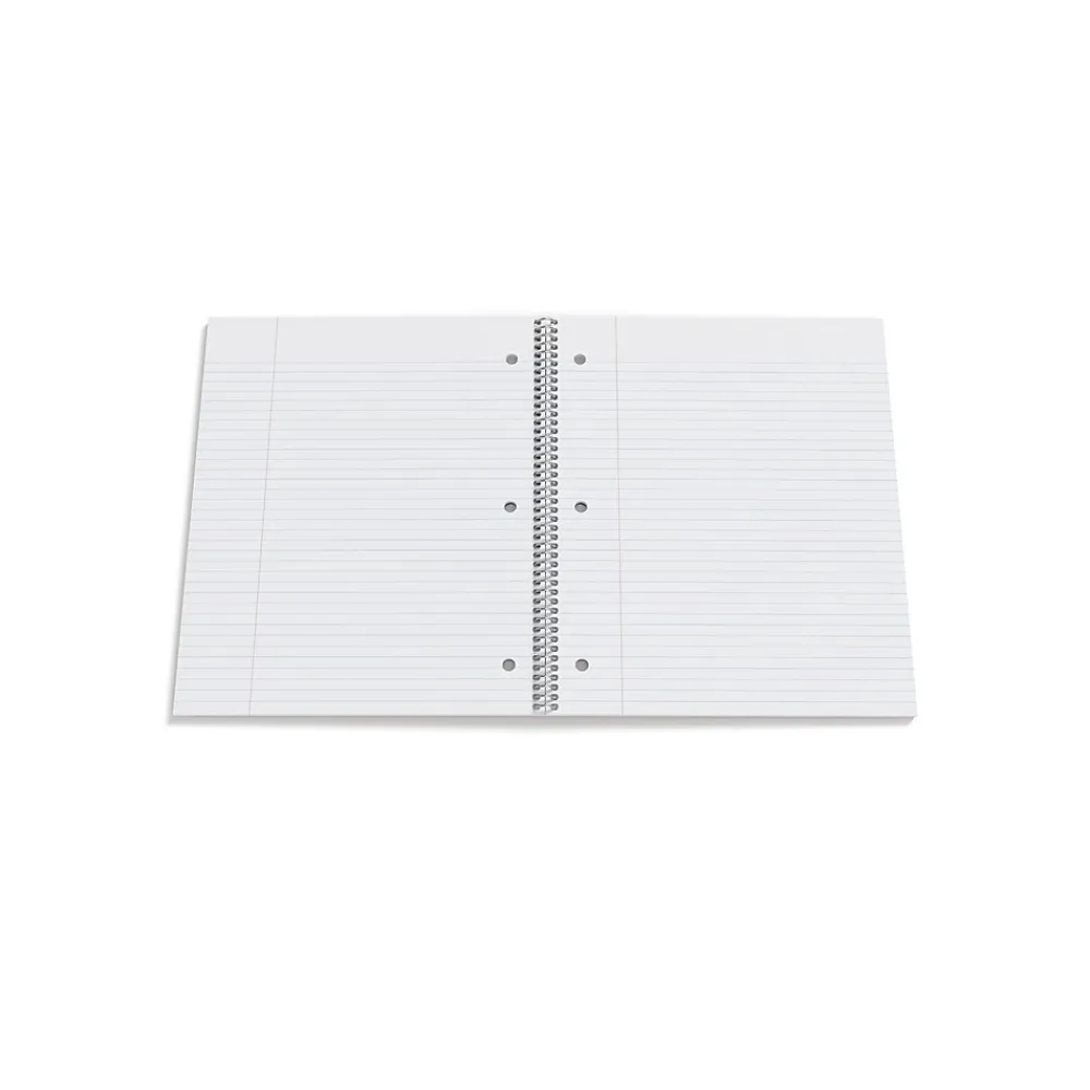 Subject Notebooks|Staples Premium 1-Subject Notebook, 8.5" x 11", College Ruled, 100 Sheets, Black, 12 Notebooks/Carton (ST20950CT)