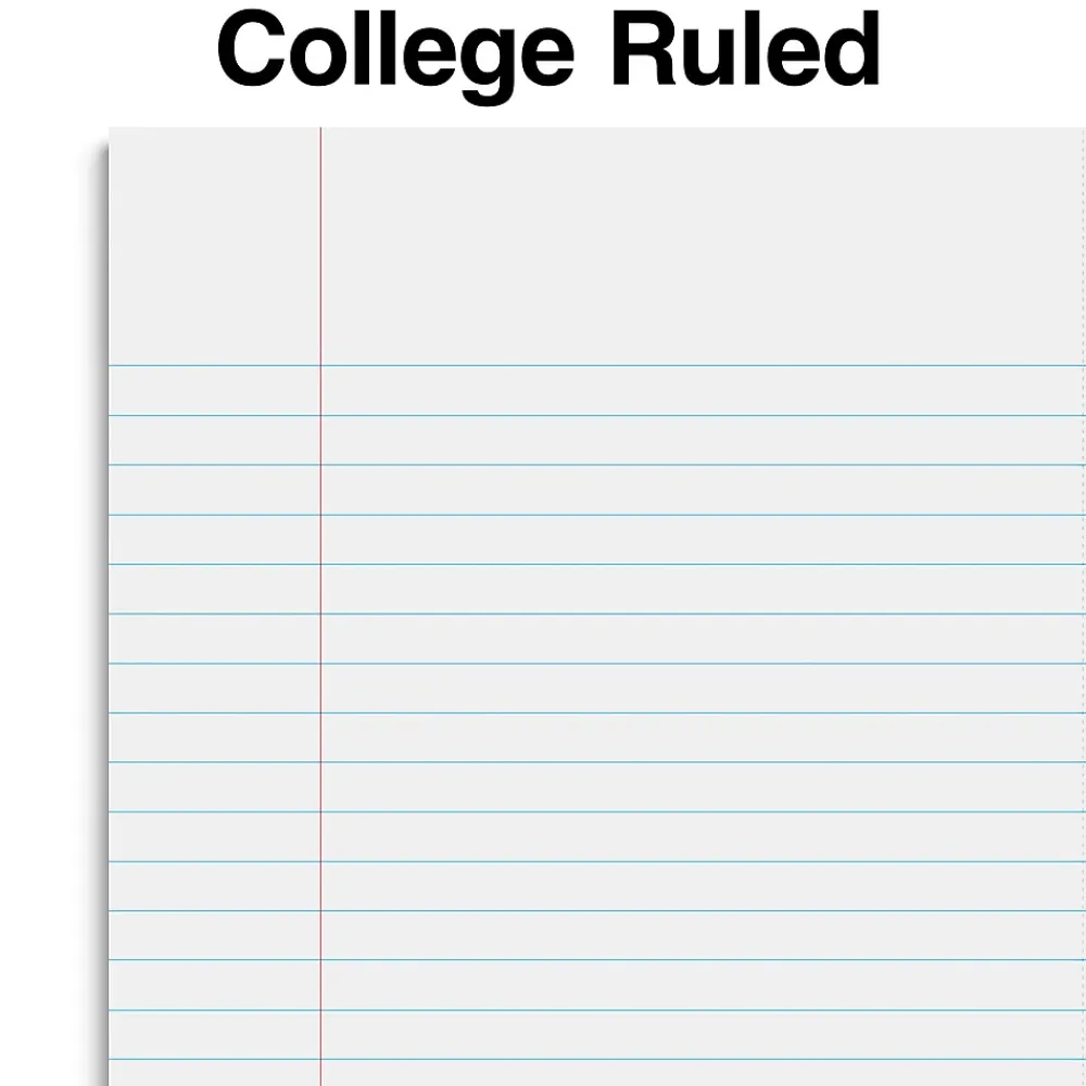 Subject Notebooks|Staples Premium 2-Subject Notebook, 6" x 9.5", College Ruled, 100 Sheets, (ST58328) Teal