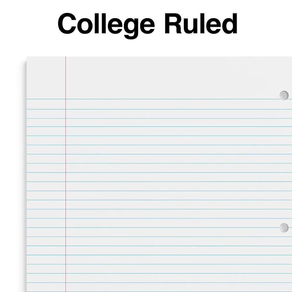 Subject Notebooks|Staples Premium 5-Subject Subject Notebook, 8.5" x 11", College Ruled, 150 Sheets, Black (ST24430D)