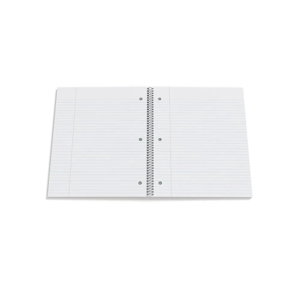 Subject Notebooks|Staples ® Premium 1-Subject Subject Notebooks, 8.5" x 11", College Ruled, 100 Sheets, Green, 12/Carton (ST51451CT)