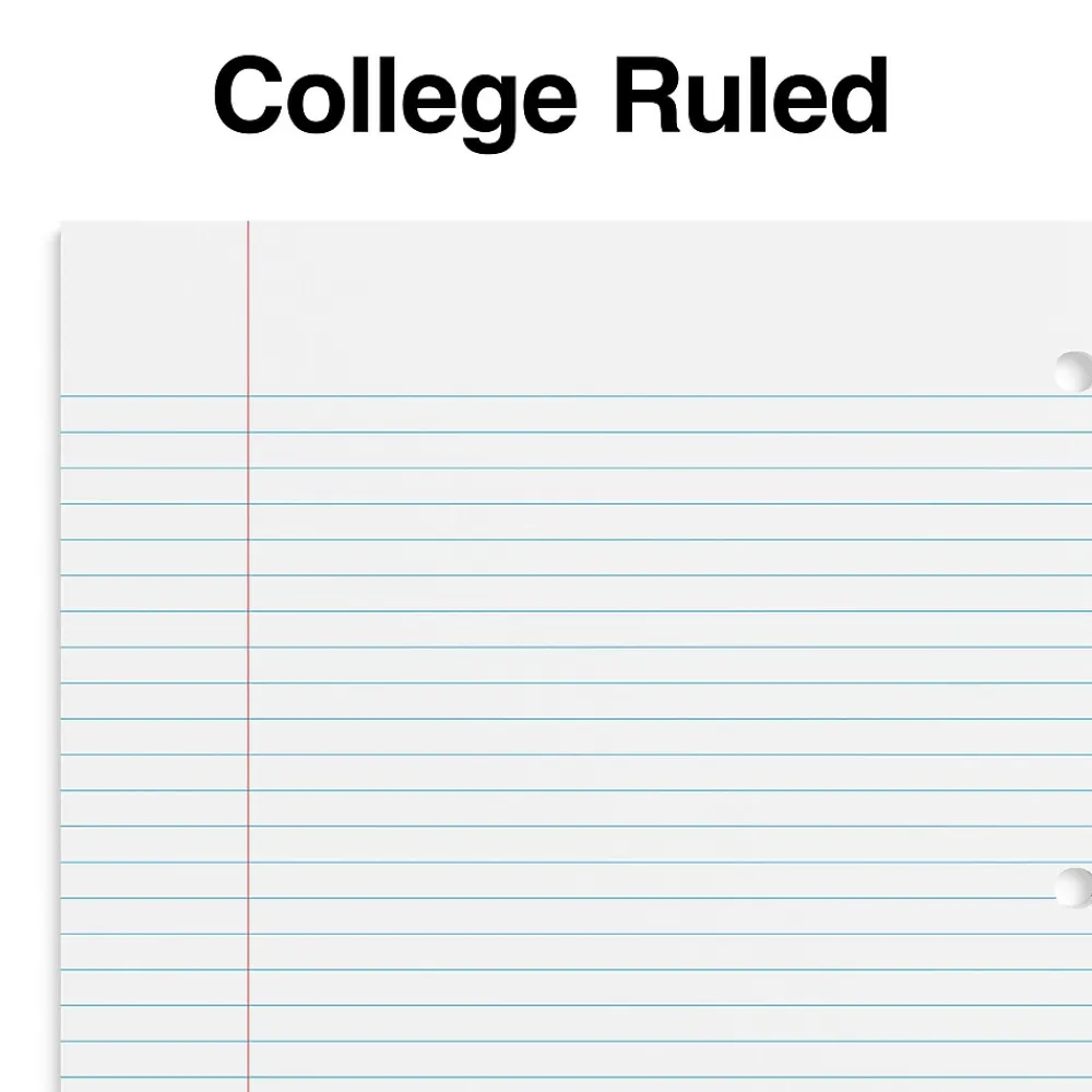 Subject Notebooks|Staples ® Premium 1-Subject Subject Notebooks, 8.5" x 11", College Ruled, 100 Sheets, Black (TR58355M-CC)