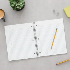 Subject Notebooks|Staples ® Premium 1-Subject Subject Notebooks, 8.5" x 11", College Ruled, 100 Sheets, Red (TR58357M-CC)