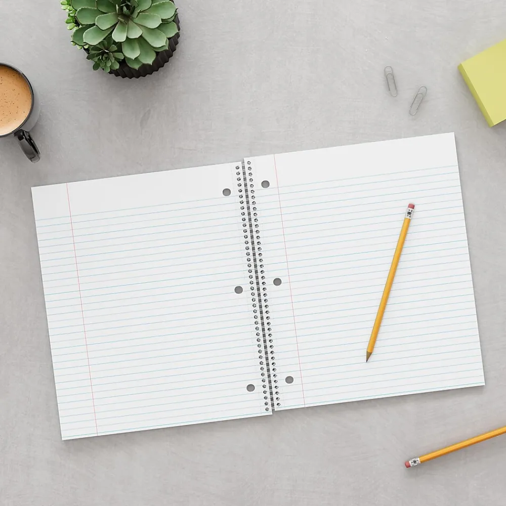 Subject Notebooks|Staples ® Premium 1-Subject Subject Notebooks, 8.5" x 11", College Ruled, 100 Sheets, Red (TR58357M-CC)