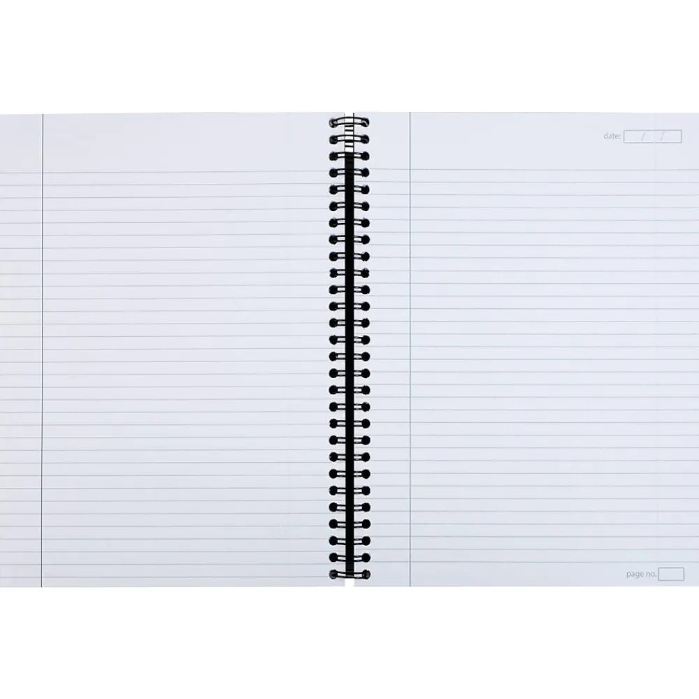 Notebooks|Staples Professional Notebook, 6-1/2" x 9-1/2", 80 Sheets, College Ruled, Black (25144)