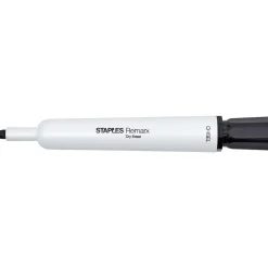 Markers|Staples Remarx Dry-Erase Markers, Chisel Tip, Black, 12/Pack (29211-CC)