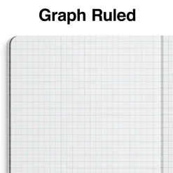 Composition Notebooks|Staples 1-Subject Composition Notebooks, 7.5" x 9.75", Graph Ruled, 80 Sheets, /White (ST55070C) Blue