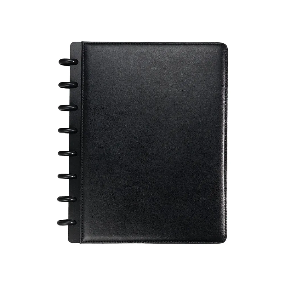 Notebooks|Staples 1-Subject Customizable Notebook, 6.75" x 8.75", Narrow Ruled, 60 Sheets, Black (20000)