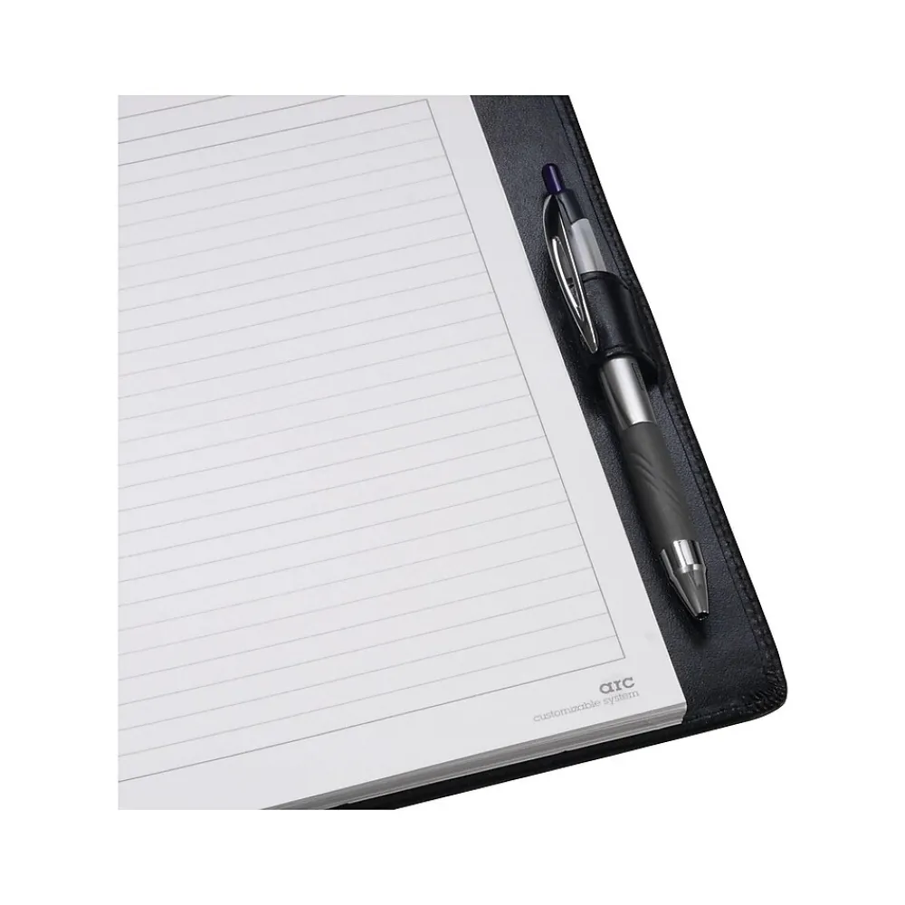 Notebooks|Staples 1-Subject Customizable Notebook, 6.75" x 8.75", Narrow Ruled, 60 Sheets, Black (20000)