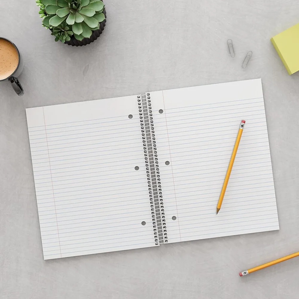 Subject Notebooks|Staples ® 3-Subject Subject Notebooks, 8.5" x 11", College Ruled, 150 Sheets, Assorted (27524M)