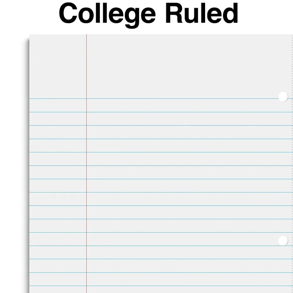 Subject Notebooks|Staples ® 5-Subject Subject Notebooks, 8.5" x 11", College Ruled, 200 Sheets, Assorted (10467M-CC)