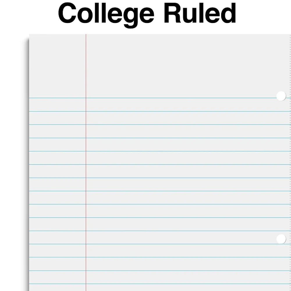 Subject Notebooks|Staples Wireless 1-Subject Notebook, 8.5" x 11", College Ruled, 80 Sheets, (ST58377C) Black