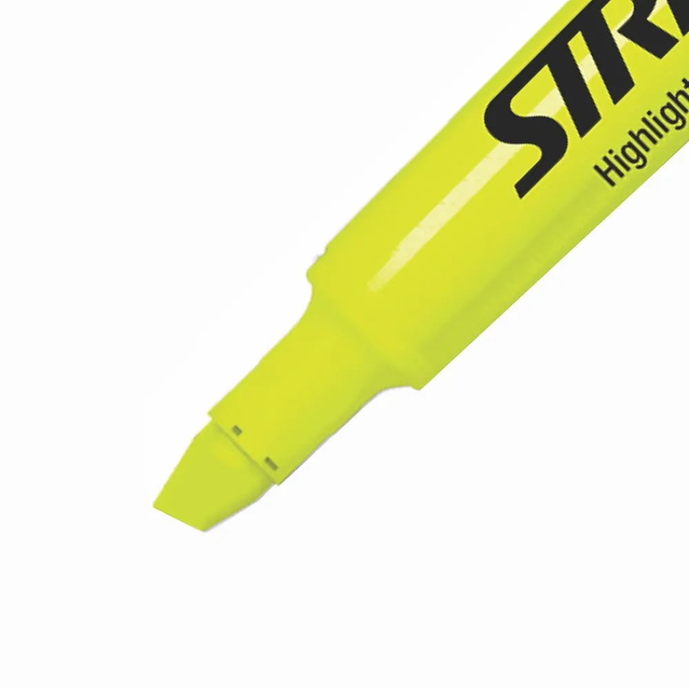 Highlighters|Stride Brite Tank Highlighters, Chisel Tip, Assorted Colors, 12/Pack (42012)