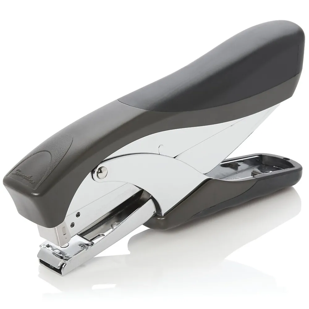 Staplers|Swingline Premium Soft Grip Hand Stapler, Heavy Use, 20 Sheet Capacity, Black (29950)