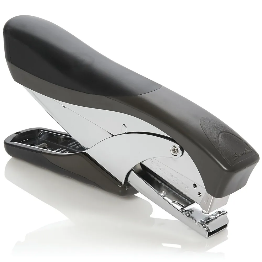 Staplers|Swingline Premium Soft Grip Hand Stapler, Heavy Use, 20 Sheet Capacity, Black (29950)