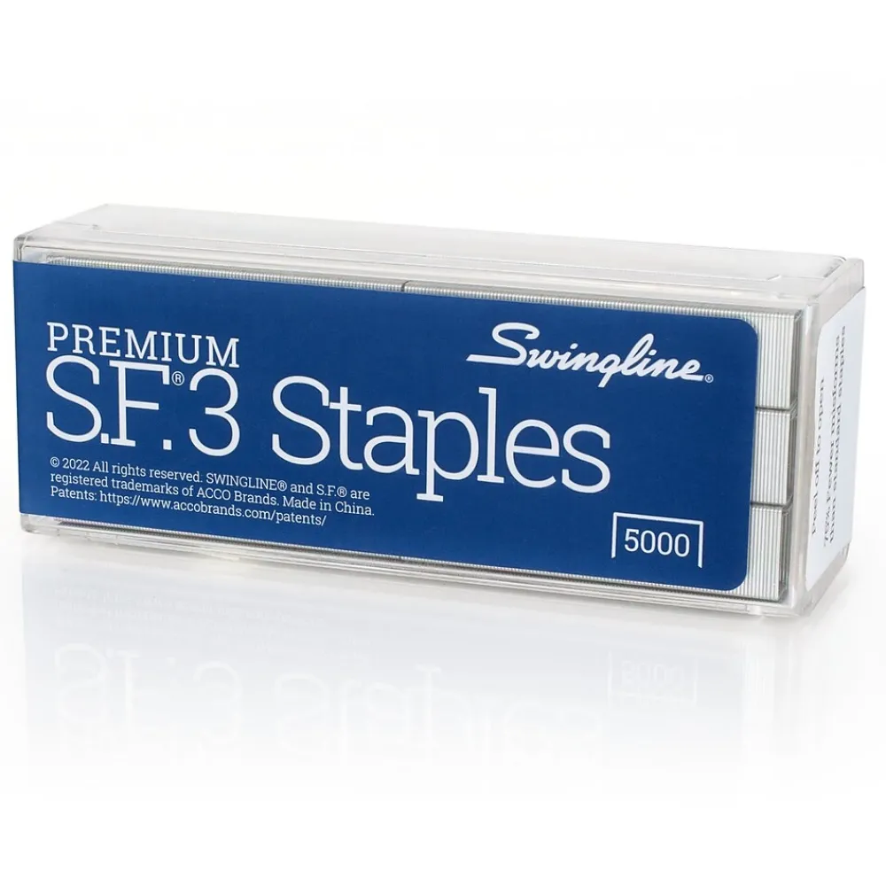 Staples|Swingline S.F. 3 Premium 1/4" Length Standard Staples, Half Strip, 5000/Box (35440)