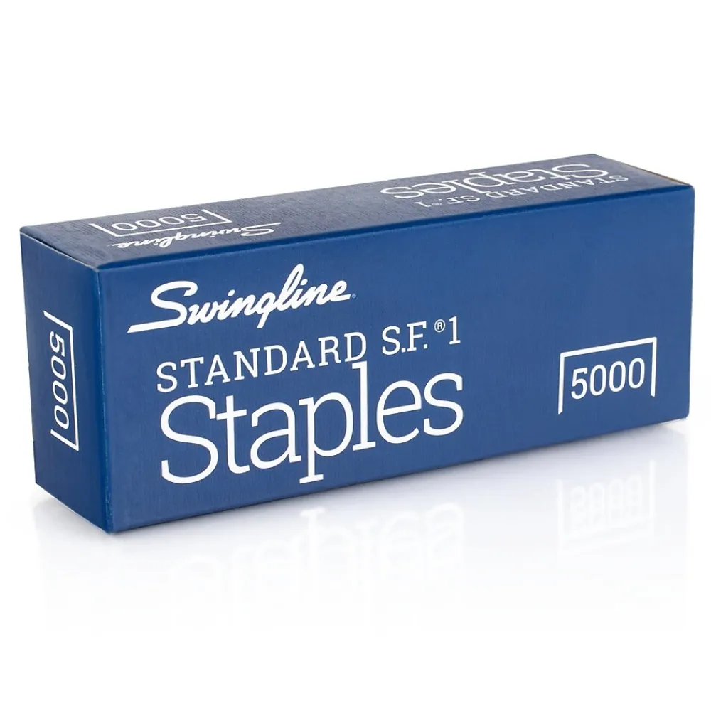 Staples|Swingline Standard 1/4" Length Standard Staples, Full Strip, 5000/Box (35108)