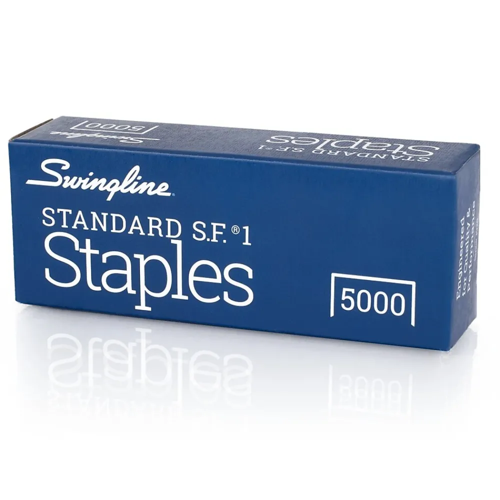 Staples|Swingline Standard 1/4" Length Standard Staples, Full Strip, 5000/Box (35108)