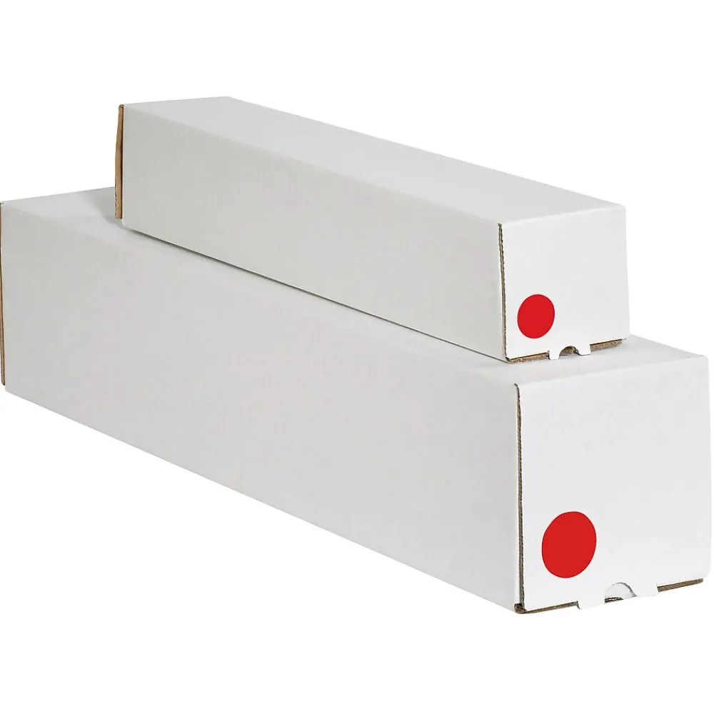Labels|Tape Logic 1" Circle Inventory Label, Red, 500/Roll
