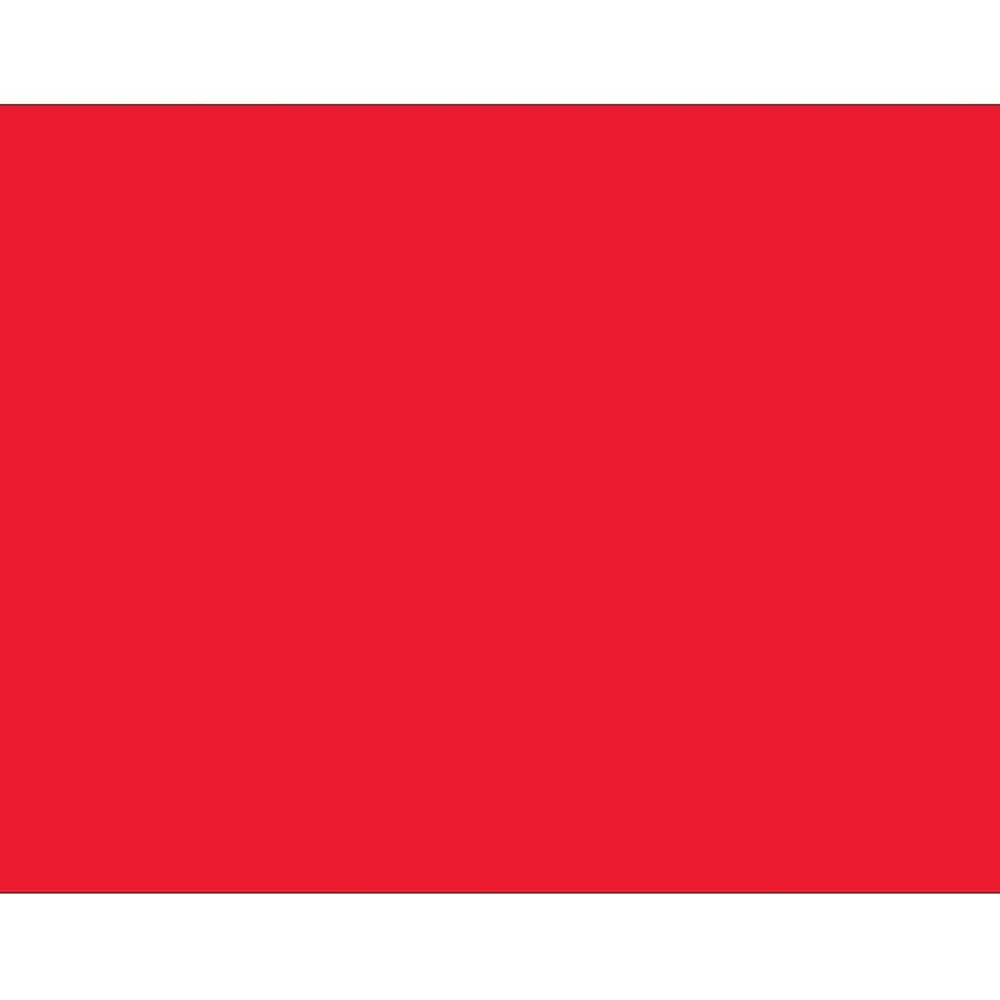 Labels|Tape Logic 4" x 3" Rectangle Inventory Label, Fluorescent Red, 500/Roll
