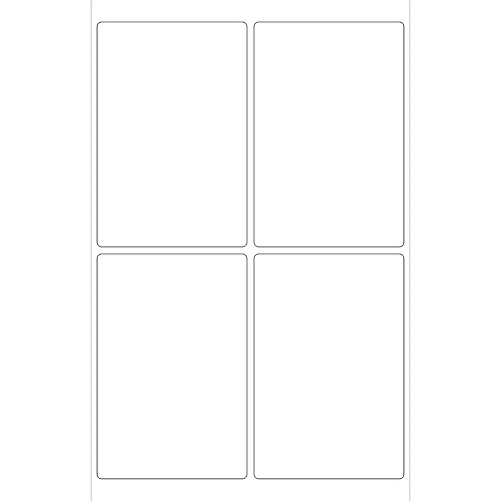 Labels|Tape Logic Laser Labels, Rectangle, 4" x 6", White, 400/Case (LL130)
