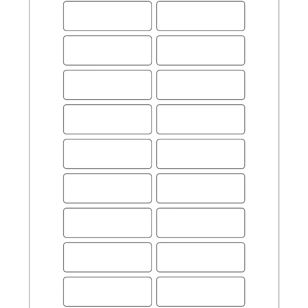 Labels|Tape Logic ® Rectangular Laser Labels, 3" x 1", White, 1800/Case (LL116)