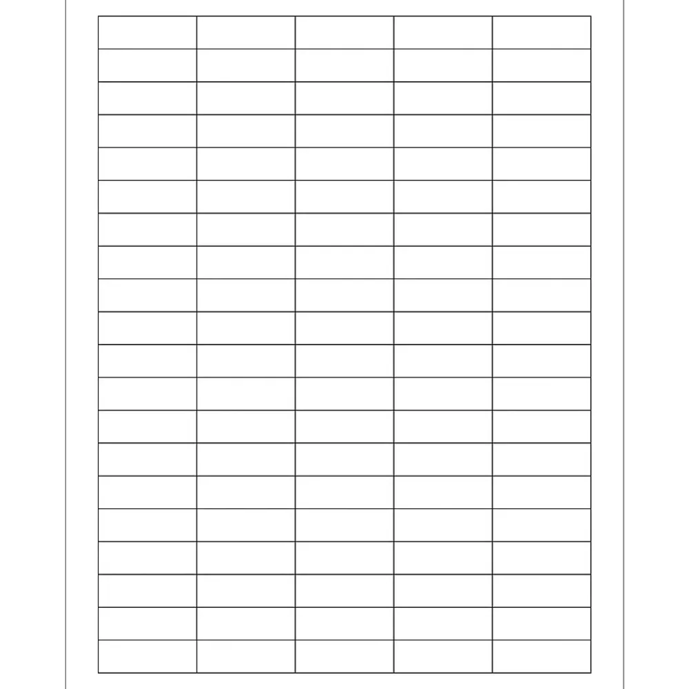 Labels|Tape Logic ® Rectangular Laser Labels, 1 1/2" x 1/2", White, 10000/Case (LL106)