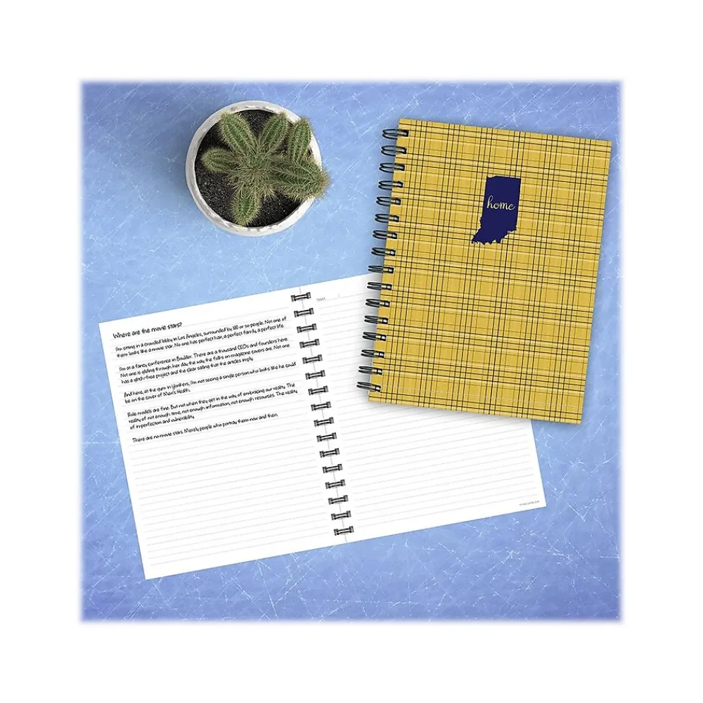 Journals|TF Publishing Indiana Soft Journal, 7" x 9", Golden Plaid (99-INDY2)