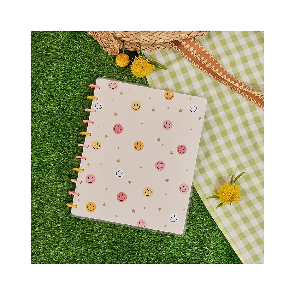 Composition Notebooks|The Happy Planner Happy Brights Notebook, 8.5" x 11", Dotted, 60 Sheets, Multicolor (NPB-058)