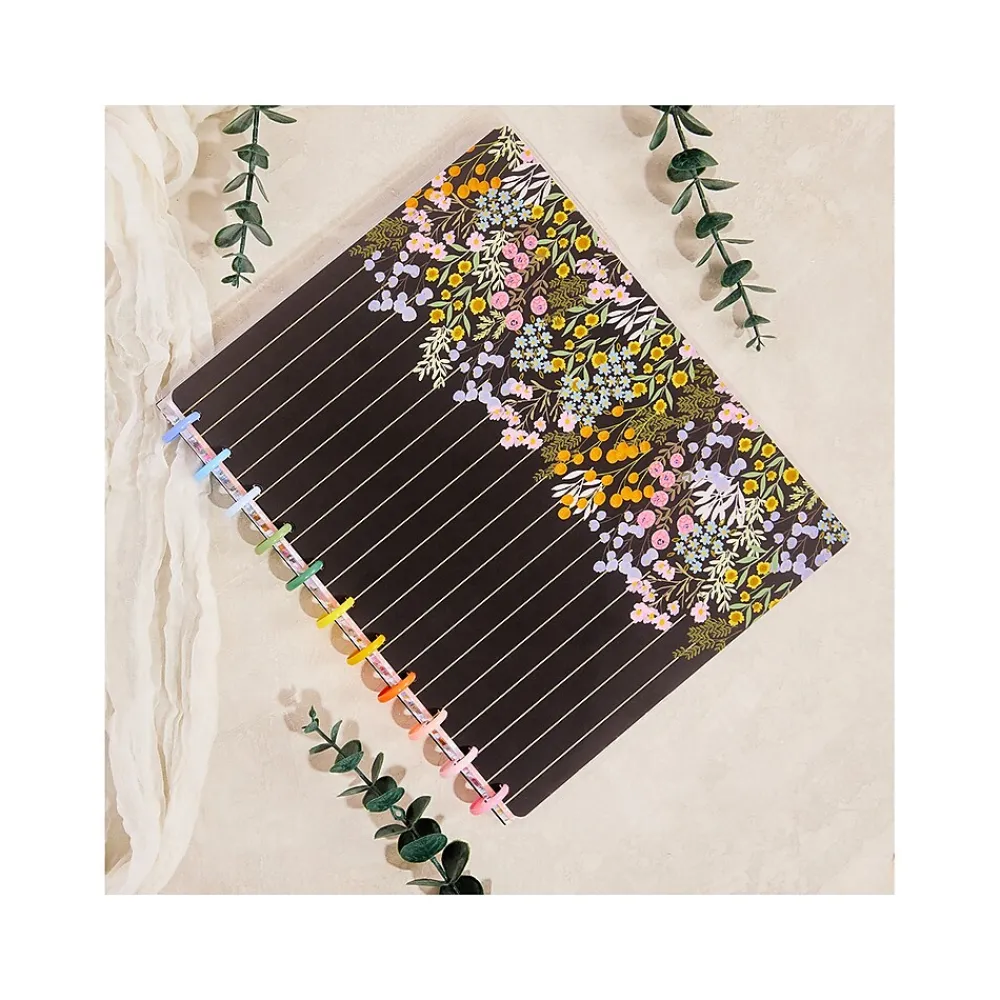 Composition Notebooks|Me & My Big Ideas The Happy Planner Soft Florals Notebook, 8.5" x 11", Dotted, 60 Sheets, Multicolor (NPB-057)