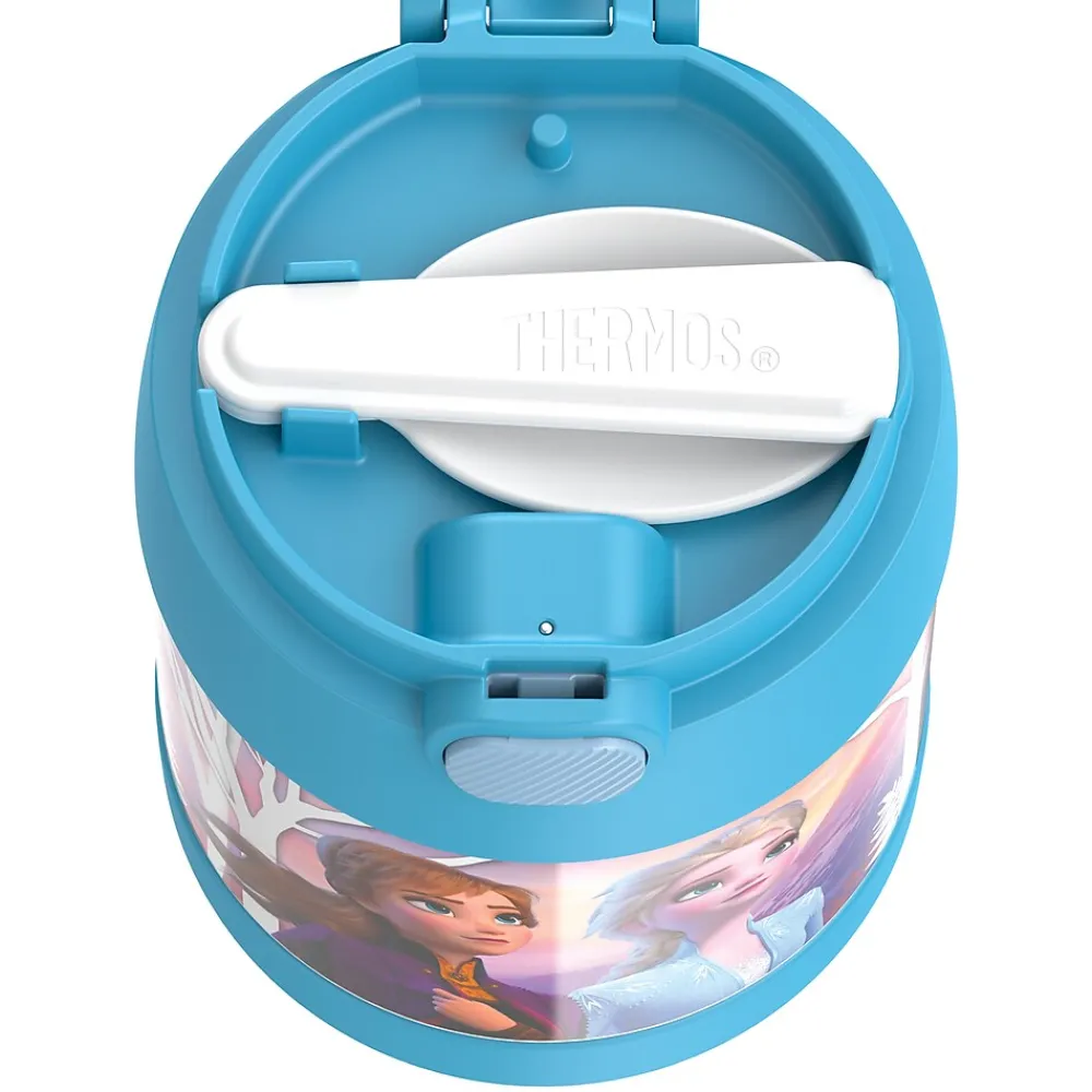 Lunch Totes & Water Bottles|Thermos FUNtainer Stainless Steel Vacuum-Insulated Licensed Food Jar, 10-Oz., Frozen 2 (F3101FZ6)