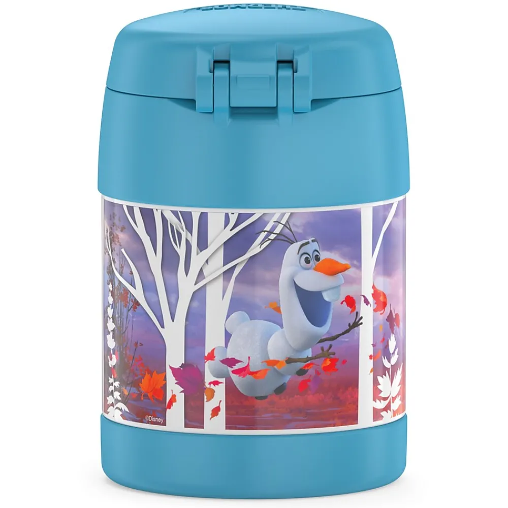 Lunch Totes & Water Bottles|Thermos FUNtainer Stainless Steel Vacuum-Insulated Licensed Food Jar, 10-Oz., Frozen 2 (F3101FZ6)
