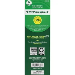 Pencils|Ticonderoga Beginners Wooden Pencil, 2.2mm, #2 Soft Lead, Dozen (X13308)