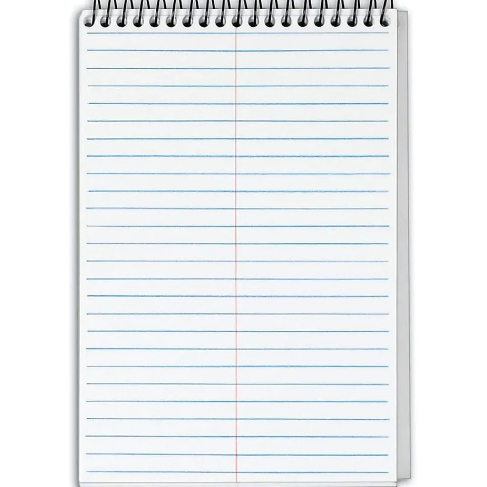 Notepads|TOPS Docket Gold Steno Pad, 6" x 9", Gregg Ruled, White, 100 Sheets/Pad (99708)