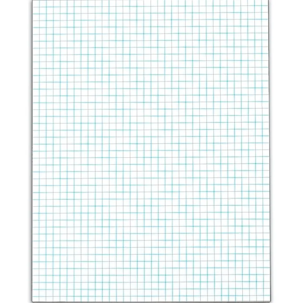 Notepads|TOPS Graph Pad, 8.5" x 11", Graph, White, 50 Sheets/Pad (TOP 33041)