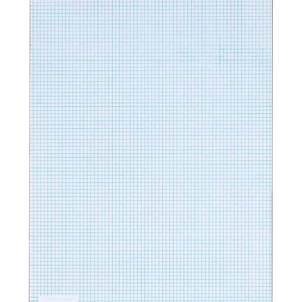 Notepads|TOPS Graph Pad, 8.5" x 11", Graph Ruled, White, 50 Sheets/Pad (33081)