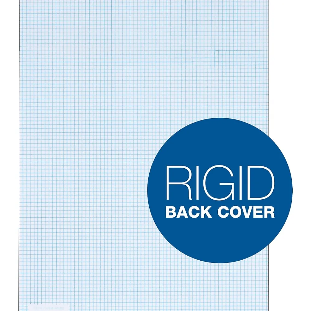 Notepads|TOPS Graph Pad, 8.5" x 11", Graph Ruled, White, 50 Sheets/Pad (33081)