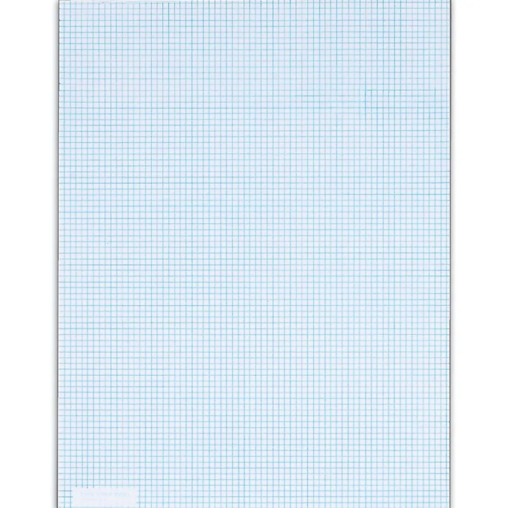 Notepads|TOPS Graph Pad, 8.5" x 11", Graph Ruled, White, 50 Sheets/Pad (33081)