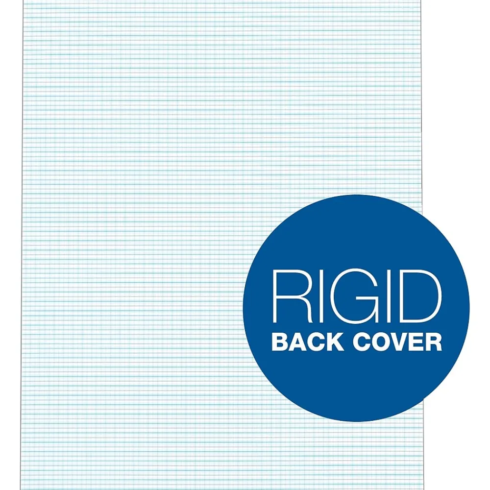 Notepads|TOPS Notepad, 8.5" x 11", Graph Ruled, White, 50 Sheets/Pad (33101)