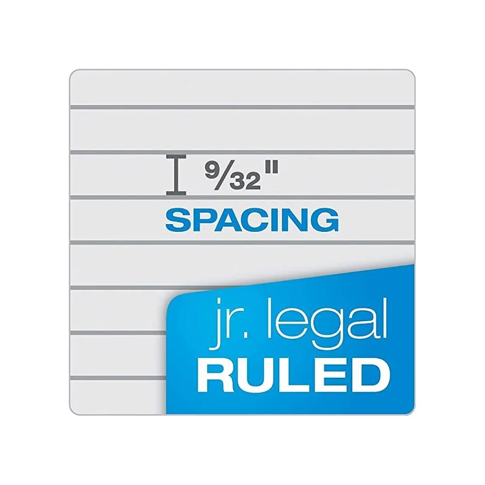 Notepads|TOPS Prism+ Legal Notepads, 5" x 8", Narrow Ruled, Gray, 50 Sheets/Pad, 12 Pads/Pack (63060)