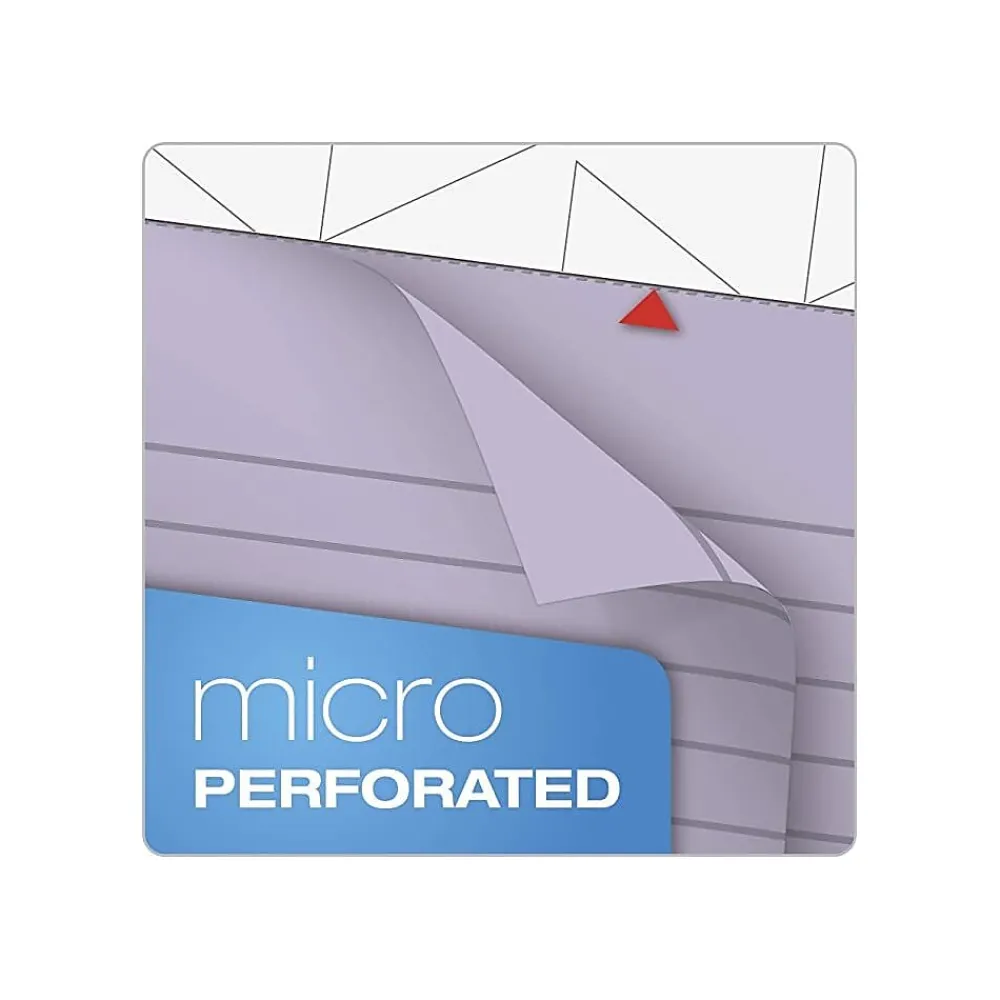 Notepads|TOPS Prism+ Legal Notepads, 5" x 8", Narrow Ruled, Orchid, 50 Sheets/Pad, 12 Pads/Pack (63040)