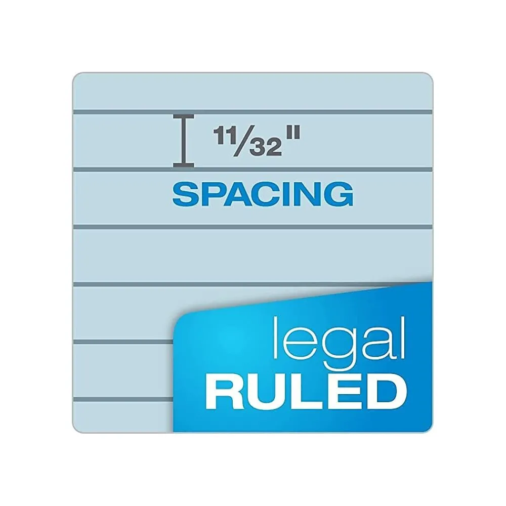 Notepads|TOPS Prism+ Notepads, 8.5" x 11.75", Wide, , 50 Sheets/Pad, 12 Pads/Pack (TOP63120) Blue