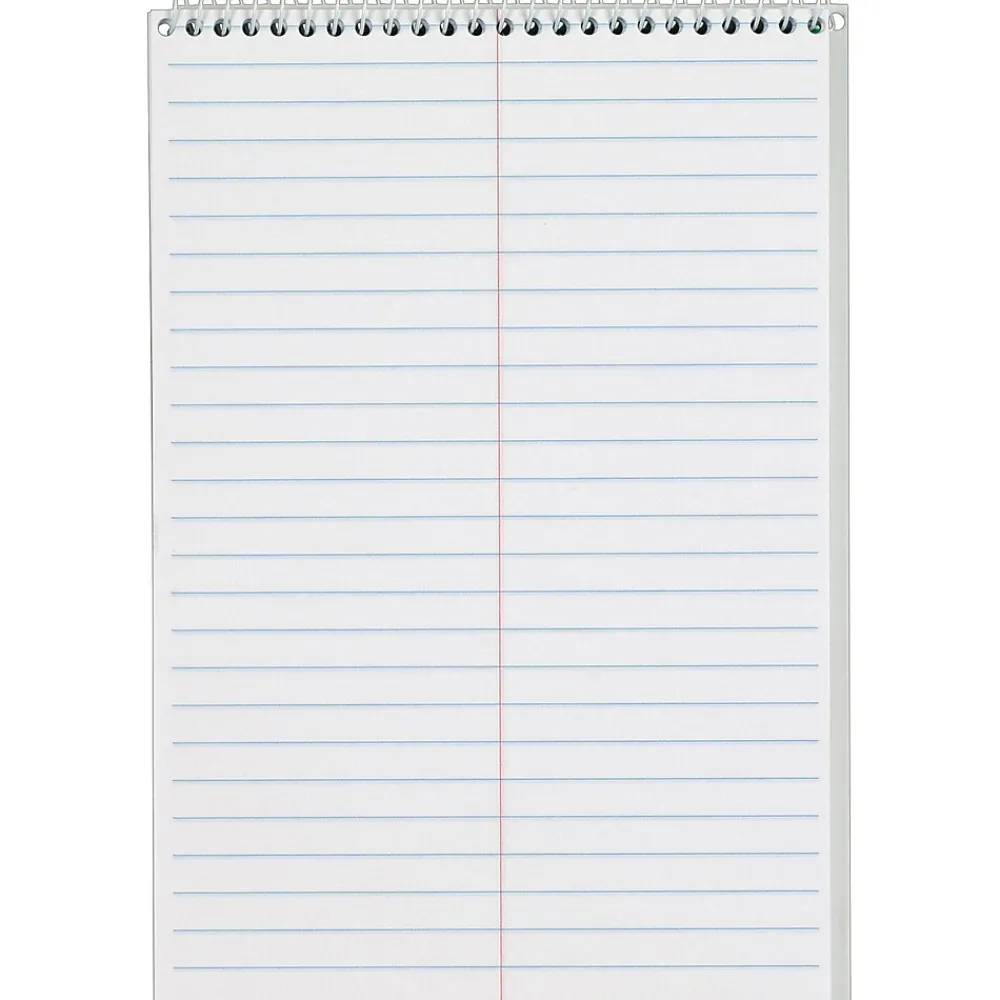 Notepads|TOPS ® Steno Book, White, Gregg Ruled, 6" x 9", 80 Sheets/Pad, 4/Pack (80220)
